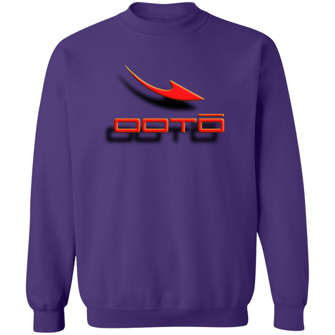 OOTO - DASH AND SHADOW 3D EFFECT - G180 Crewneck Pullover Sweatshirt - 10 COLORS -