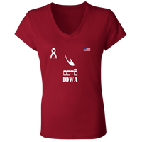 Thumbnail for OOTO - IOWA - B6005 Ladies' Jersey V-Neck T-Shirt - 6 COLORS -