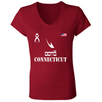 Thumbnail for OOTO - CONNECTICUT - B6005 Ladies' Jersey V-Neck T-Shirt - 6 COLORS -