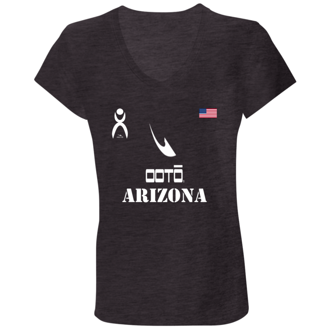 OOTO - ARIZONA - B6005 Ladies' Jersey V-Neck T-Shirt - 6 COLORS -