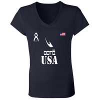 Thumbnail for OOTO - USA - B6005 Ladies' Jersey V-Neck T-Shirt - 6 COLORS -