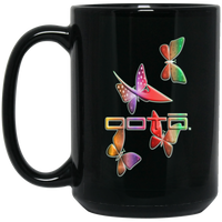 Thumbnail for OOTO - DASH AND BUTTERFLIES EN MULTI COLOR - BM15OZ 15 oz. Black Mug - 1 COLOR -