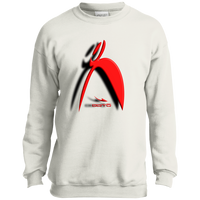 Thumbnail for OOTO - BIG STEPPIN GLYPHIC AND SHADOW 3D EFFECT - PC90Y Youth Crewneck Sweatshirt - 5 COLORS -