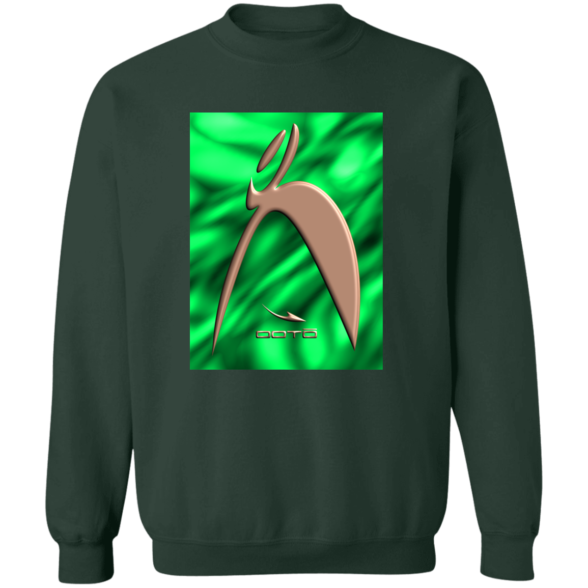 OOTO - BIG STEPPIN COPPER GLYPHIC EN GREEN PLASMA - G180 Crewneck Pullover Sweatshirt - 4 COLORS -