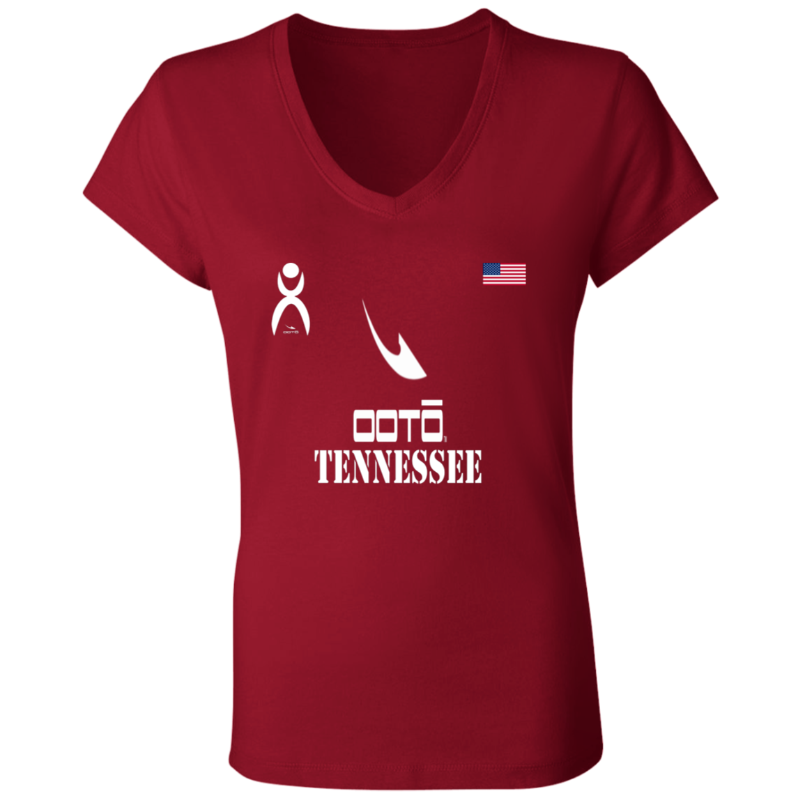 OOTO - TENNESSEE - B6005 Ladies' Jersey V-Neck T-Shirt - 6 COLORS -