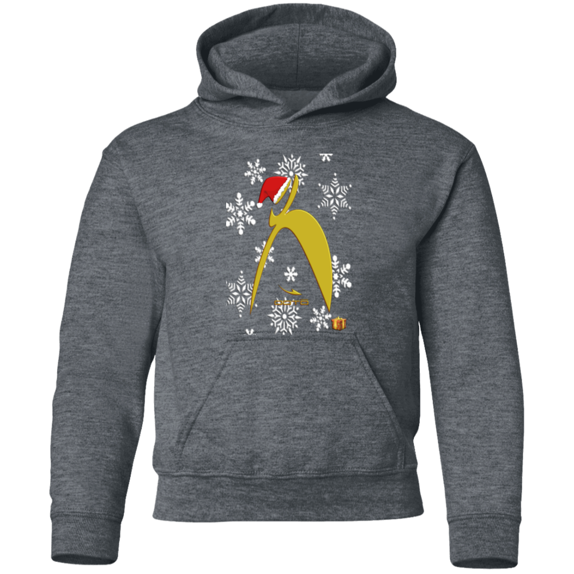 OOTO - BIG STEPPIN GLYPHIC SANTA - G185B Youth Pullover Hoodie - 7 COLORS -