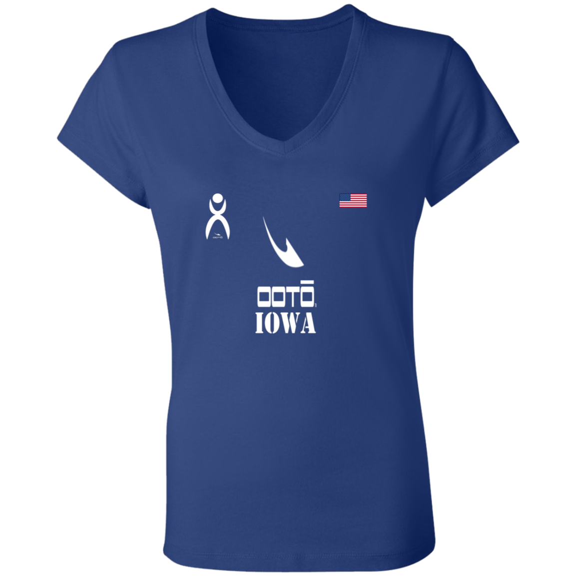 OOTO - IOWA - B6005 Ladies' Jersey V-Neck T-Shirt - 6 COLORS -