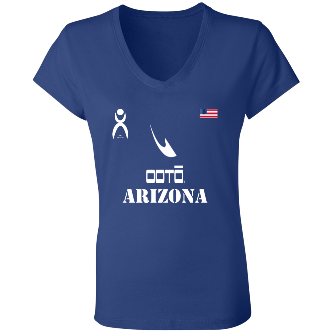 OOTO - ARIZONA - B6005 Ladies' Jersey V-Neck T-Shirt - 6 COLORS -