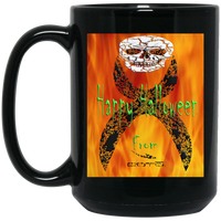 Thumbnail for OOTO - TRICK OR TREAT GLYPHIC EN HALTED PHASE - 1 BM15OZ 15 oz. Black Mug - 1 COLOR -