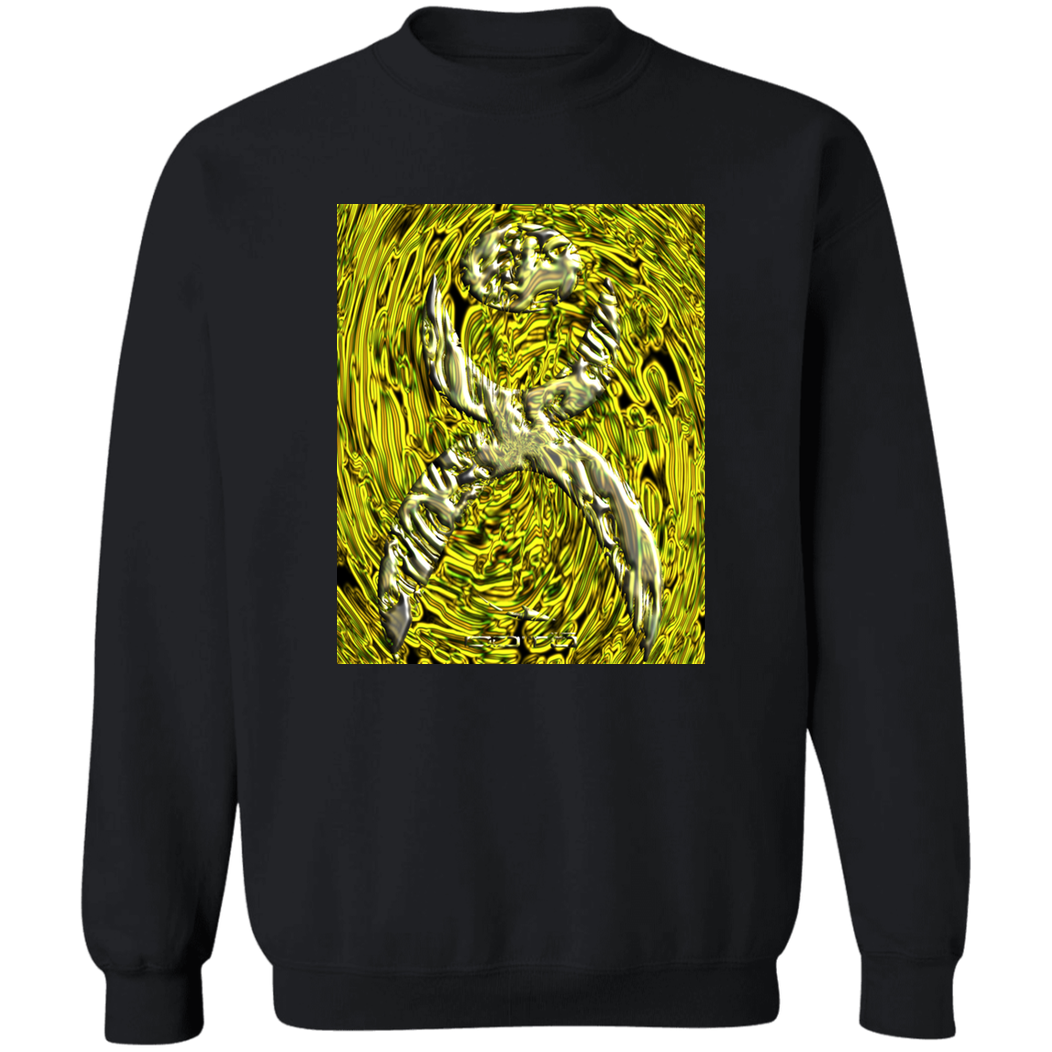 OOTO - GLYPHIC EN YELLOWED MESS HALTED PHASE X 2 - W YMB G180 Crewneck Pullover Sweatshirt - 4 COLORS -