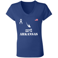 Thumbnail for OOTO - ARKANSAS - B6005 Ladies' Jersey V-Neck T-Shirt - 6 COLORS -