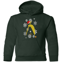 Thumbnail for OOTO - BIG STEPPIN GLYPHIC SANTA - G185B Youth Pullover Hoodie - 7 COLORS -