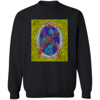 Thumbnail for OOTO - GLYPHIC EN HALTED PHASE OVER NEW LIFE IRIDESCENT POOL - G180 Crewneck Pullover Sweatshirt - 1 COLOR -