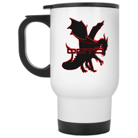 Thumbnail for OOTO - DASH AND DRAGON - XP8400W White Travel Mug - 1 COLOR -