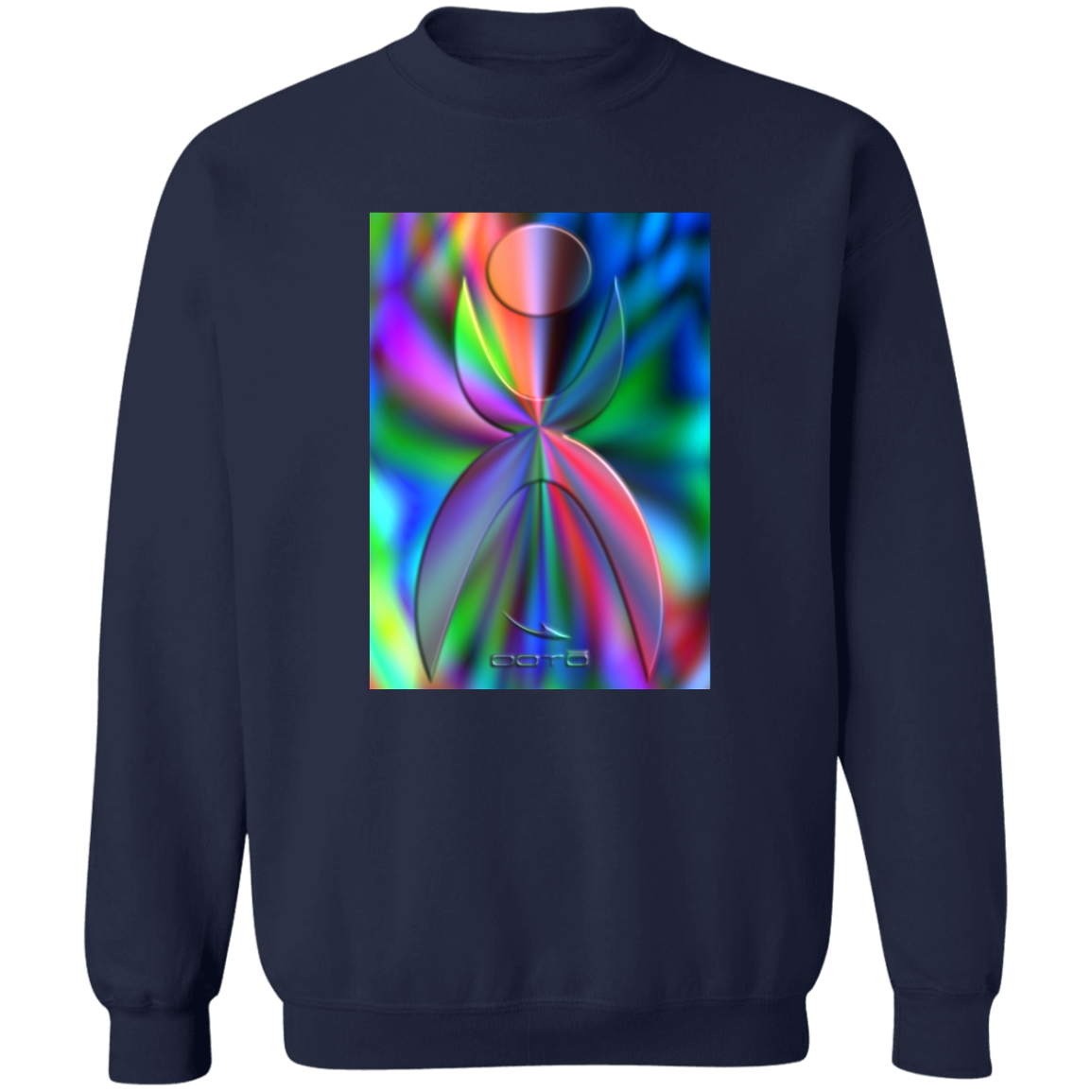 GLYPHIC EN GLASS PRISMATIC - G180 Crewneck Pullover Sweatshirt - 9 COLORS -