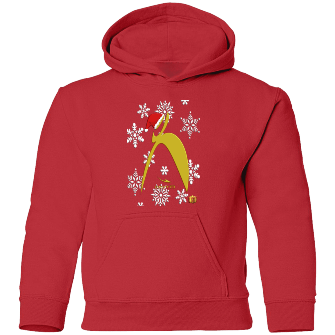 OOTO - BIG STEPPIN GLYPHIC SANTA - G185B Youth Pullover Hoodie - 7 COLORS -