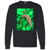 Thumbnail for BIG STEPPIN COPPER GLYPHIC EN GREEN PLASMA -  G540 LS T-Shirt 5.3 oz. - 1 COLOR -