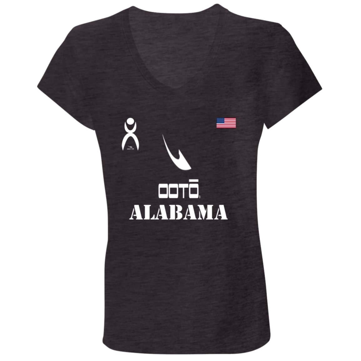 OOTO - ALABAMA - B6005 Ladies' Jersey V-Neck T-Shirt - 6 COLORS -