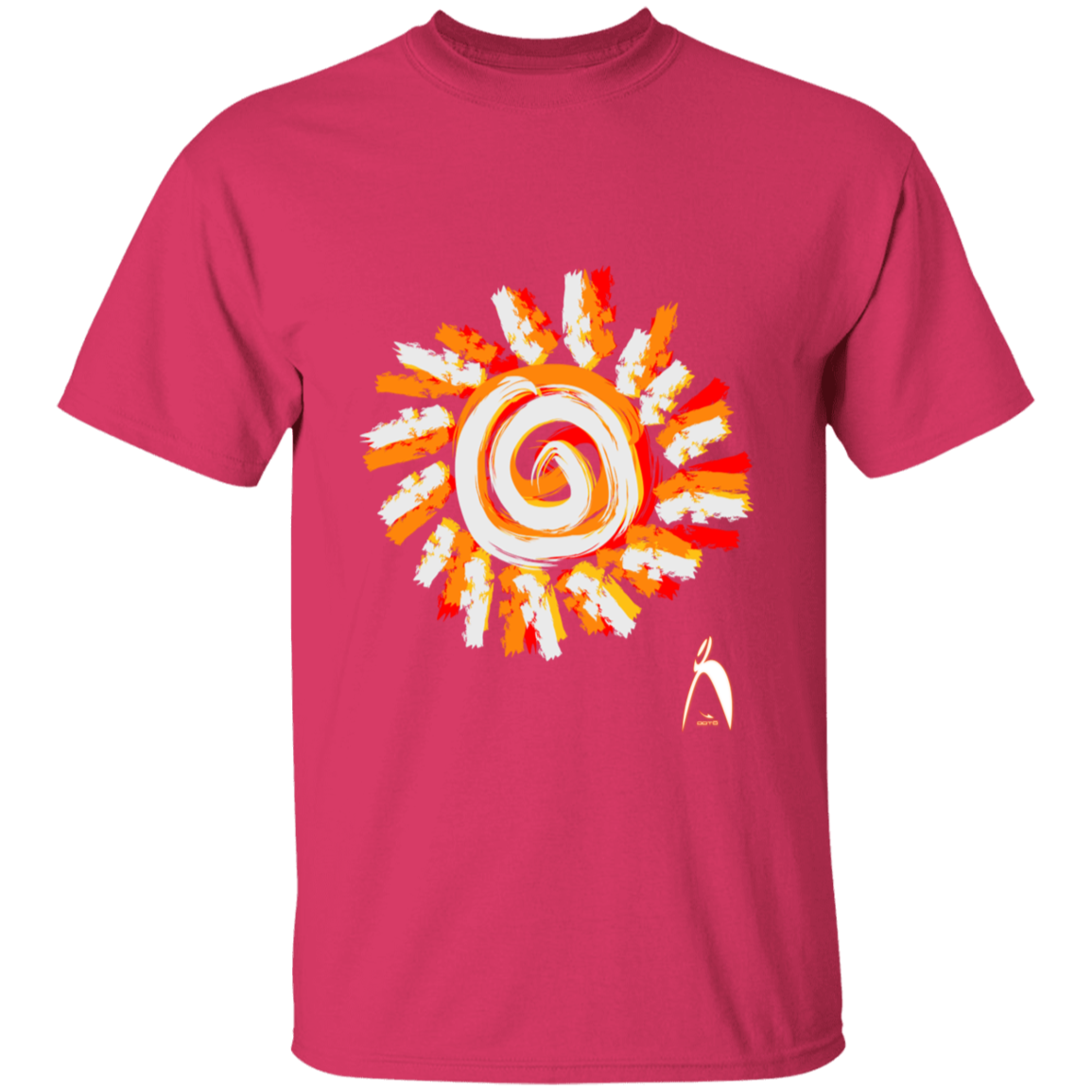 OOTO - PAINTED SUN WITH BIG STEPPIN GLYPHIC - G500B Youth 5.3 oz 100% Cotton T-Shirt - 14 COLORS -