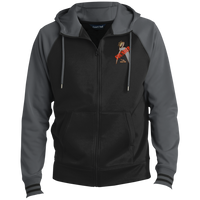 Thumbnail for ITEM 14.) FOUNDER - CROWNED BIG STEPPIN GLYPHIC - ST236 Men's Sport-Wick® Full-Zip Hooded Jacket - Men XS THRU 4XL - 2 COLORS -