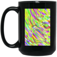 Thumbnail for OOTO - GLYPHIC EN GLASS NEON TIDE - BM15OZ 15 oz. Black Mug - 1 COLOR -