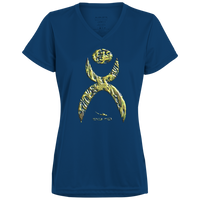 Thumbnail for GLYPHIC EN YELLOWED MESS HALTED PHASE - 1790 Ladies’ Moisture-Wicking V-Neck Tee - 5 COLORS -