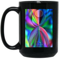 Thumbnail for OOTO - GLYPHIC EN GLASS PRISMATIC - BM15OZ 15 oz. Black Mug - 1 COLOR -