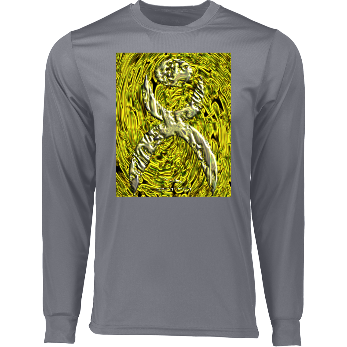 GLYPHIC EN YELLOWED MESS HALTED PHASE X 2 - W YMB 788 Long Sleeve Moisture-Wicking Tee - 4 COLORS -