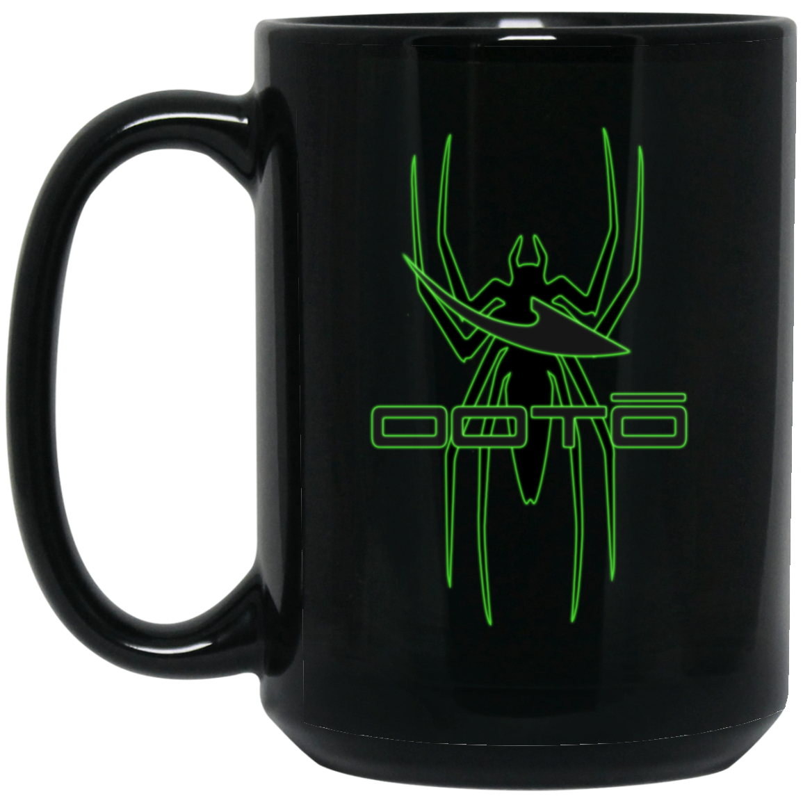 OOTO - DASH AND SPIDER 1 - BM15OZ 15 oz. Black Mug - 1 COLOR -