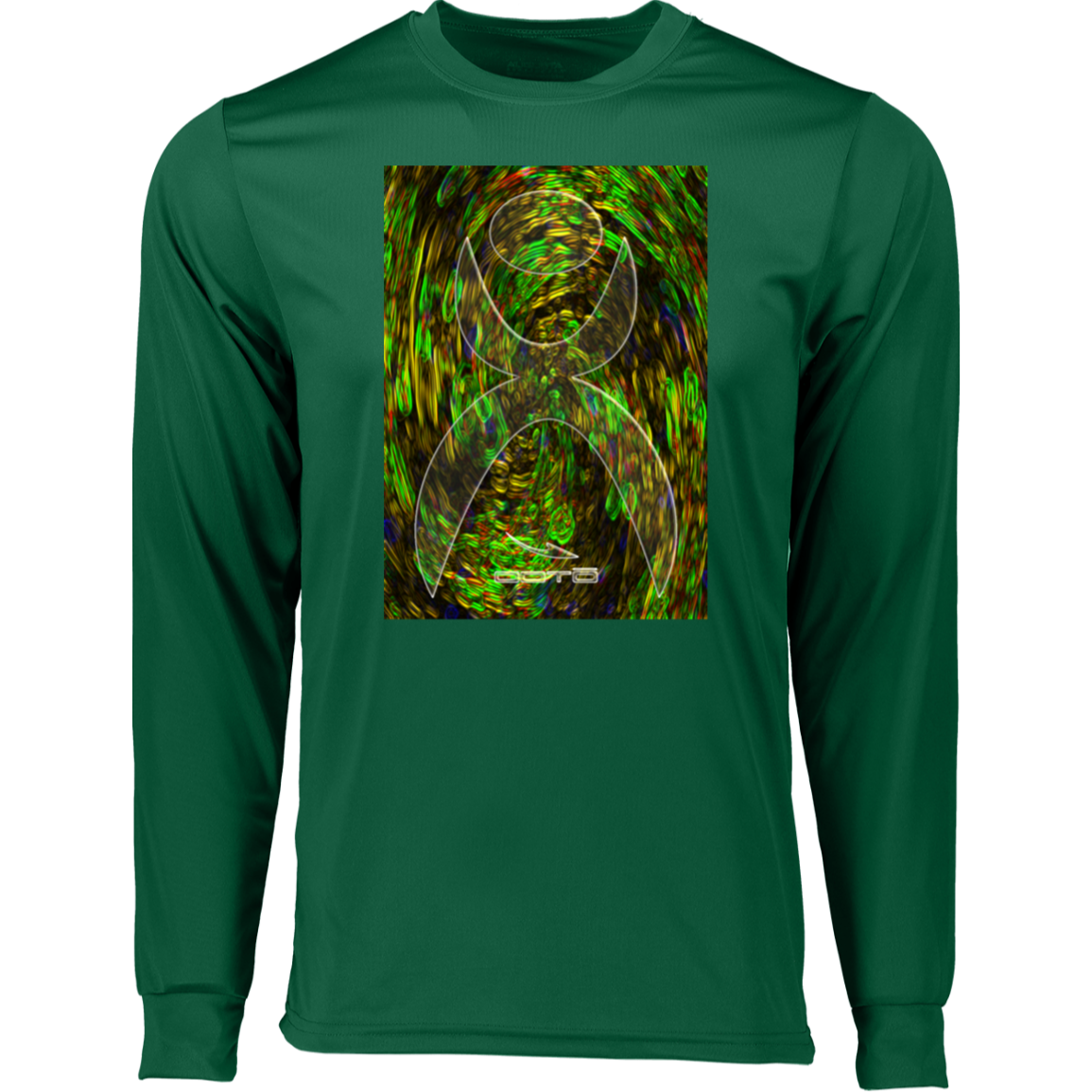 D4 GLYPHIC EN GLASS - 788 Long Sleeve Moisture-Wicking Tee - 3 COLORS -