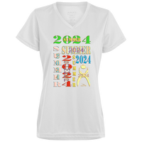 Thumbnail for MO JUNE, JULY 2024 - 1790 Ladies’ Moisture-Wicking V-Neck Tee - 4 COLORS -