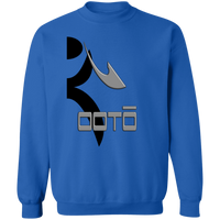 Thumbnail for OOTO - HALF GLYPHIC GRAY DASH - G180 Crewneck Pullover Sweatshirt - 9 COLORS -