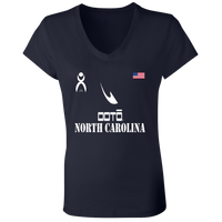 Thumbnail for OOTO - NORTH CAROLINA - B6005 Ladies' Jersey V-Neck T-Shirt - 6 COLORS -