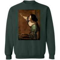 Thumbnail for ARTEMISIA GENTILESCHI - CIRCA 1638-1639 - Self Portrait as the Allegory of Painting - G180 Crewneck Pullover Sweatshirt - 4 COLORS -