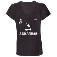 Thumbnail for OOTO - ARKANSAS - B6005 Ladies' Jersey V-Neck T-Shirt - 6 COLORS -