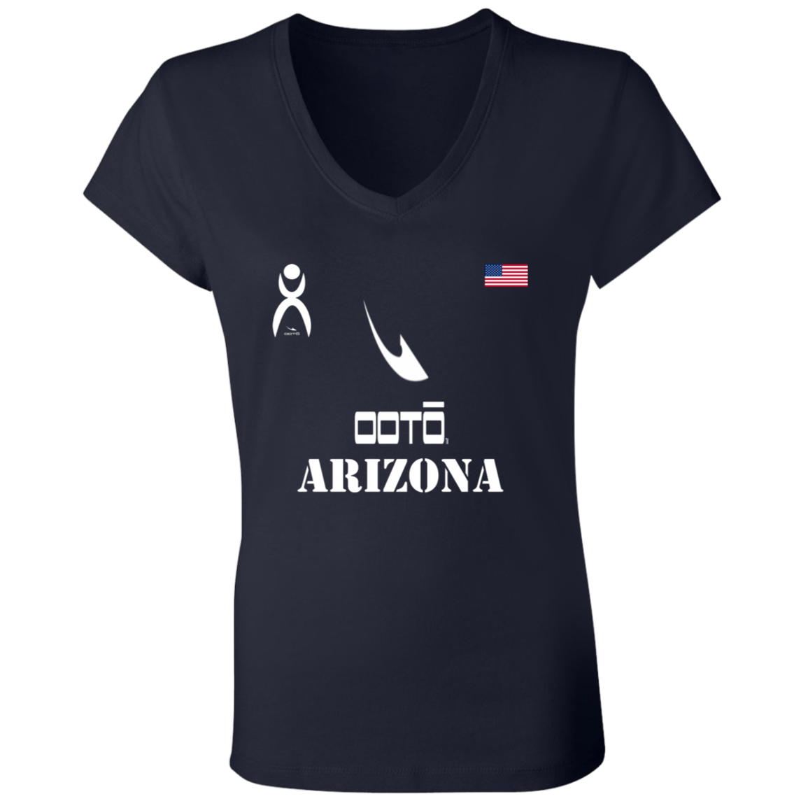 OOTO - ARIZONA - B6005 Ladies' Jersey V-Neck T-Shirt - 6 COLORS -