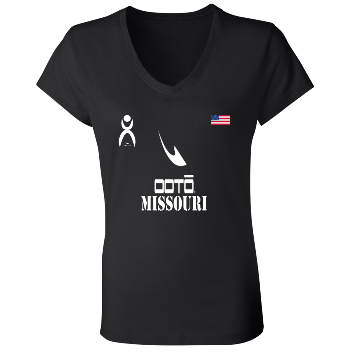 OOTO - MISSOURI - B6005 Ladies' Jersey V-Neck T-Shirt - 6 COLORS -