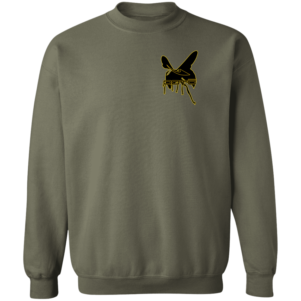 OOTO - DASH AND HORNET BLACK G180 Crewneck Pullover Sweatshirt - 7 COLORS -