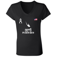 Thumbnail for OOTO - T - PUERTO RICO - B6005 Ladies' Jersey V-Neck T-Shirt - 6 COLORS -