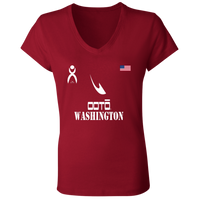 Thumbnail for OOTO - WASHINGTON - B6005 Ladies' Jersey V-Neck T-Shirt - 6 COLORS -