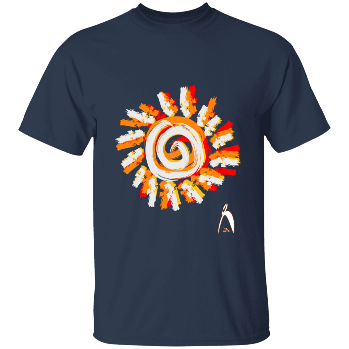 OOTO - PAINTED SUN WITH BIG STEPPIN GLYPHIC - G500B Youth 5.3 oz 100% Cotton T-Shirt - 14 COLORS -