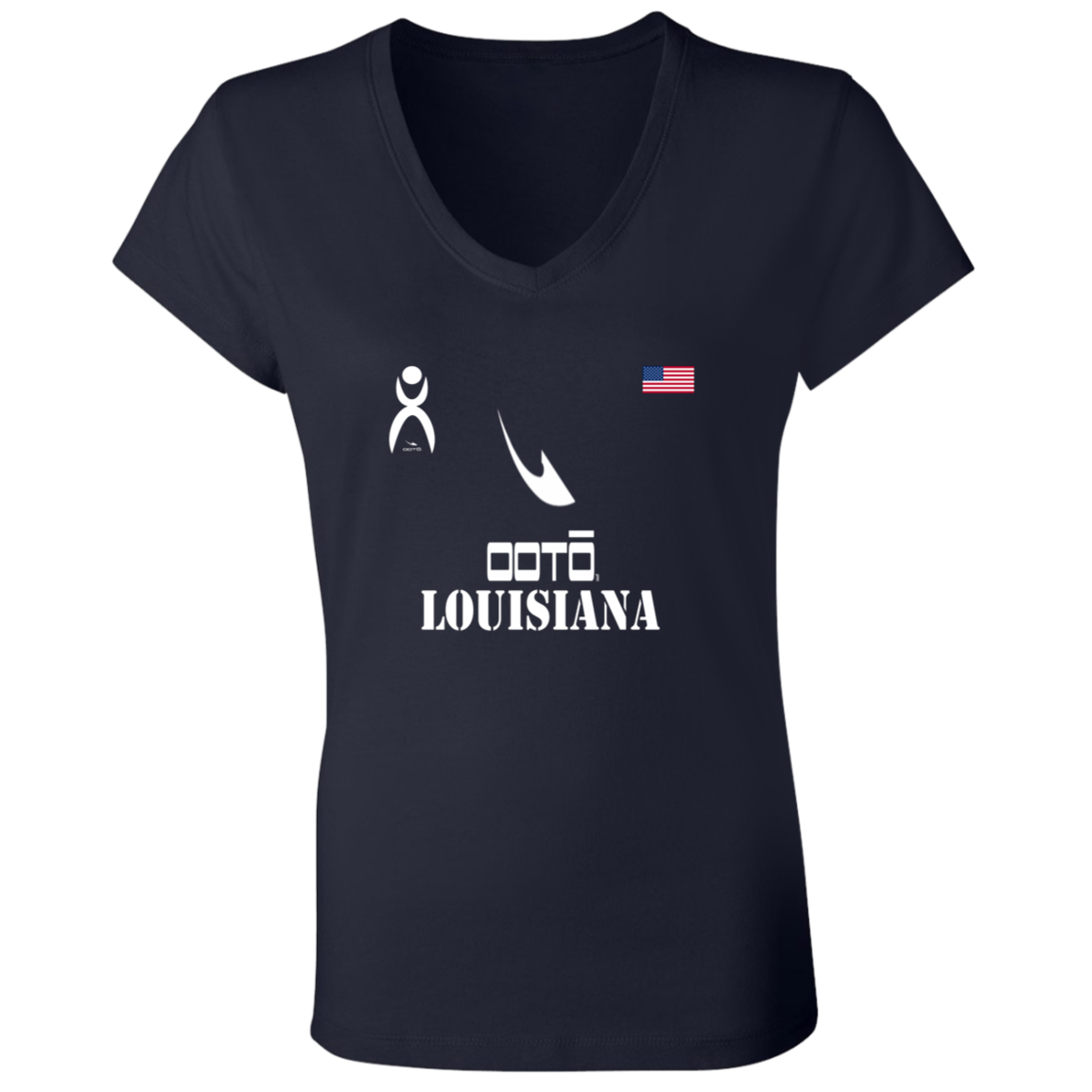 OOTO - LOUISIANA - B6005 Ladies' Jersey V-Neck T-Shirt - 6 COLORS -