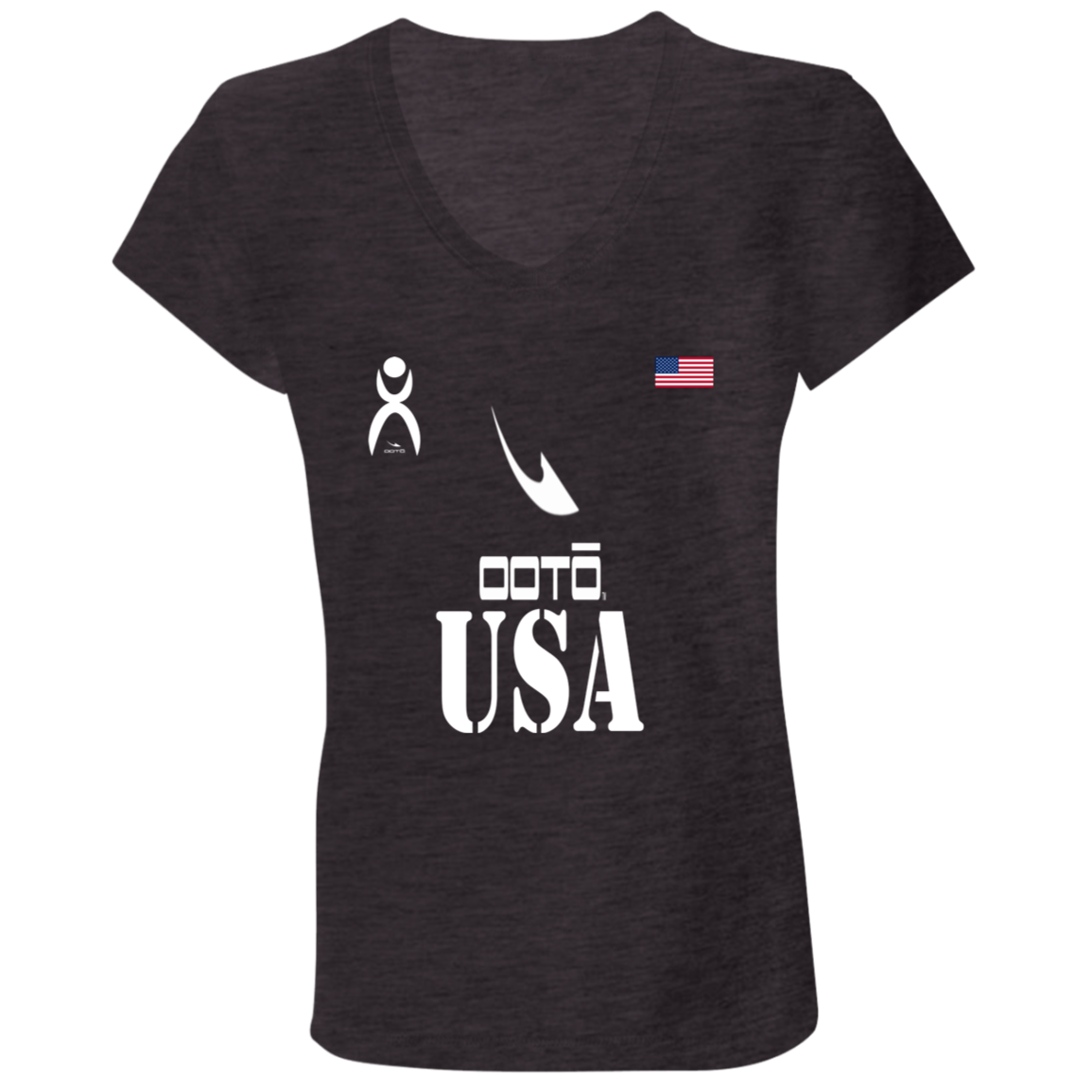 OOTO - USA - B6005 Ladies' Jersey V-Neck T-Shirt