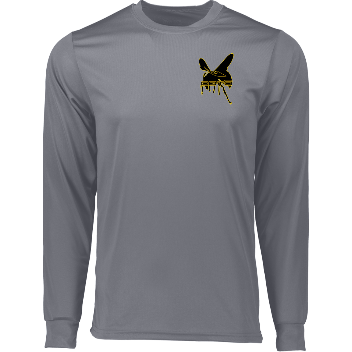 DASH AND HORNET BLACK - 788 Long Sleeve Moisture-Wicking Tee - 6 COLORS -