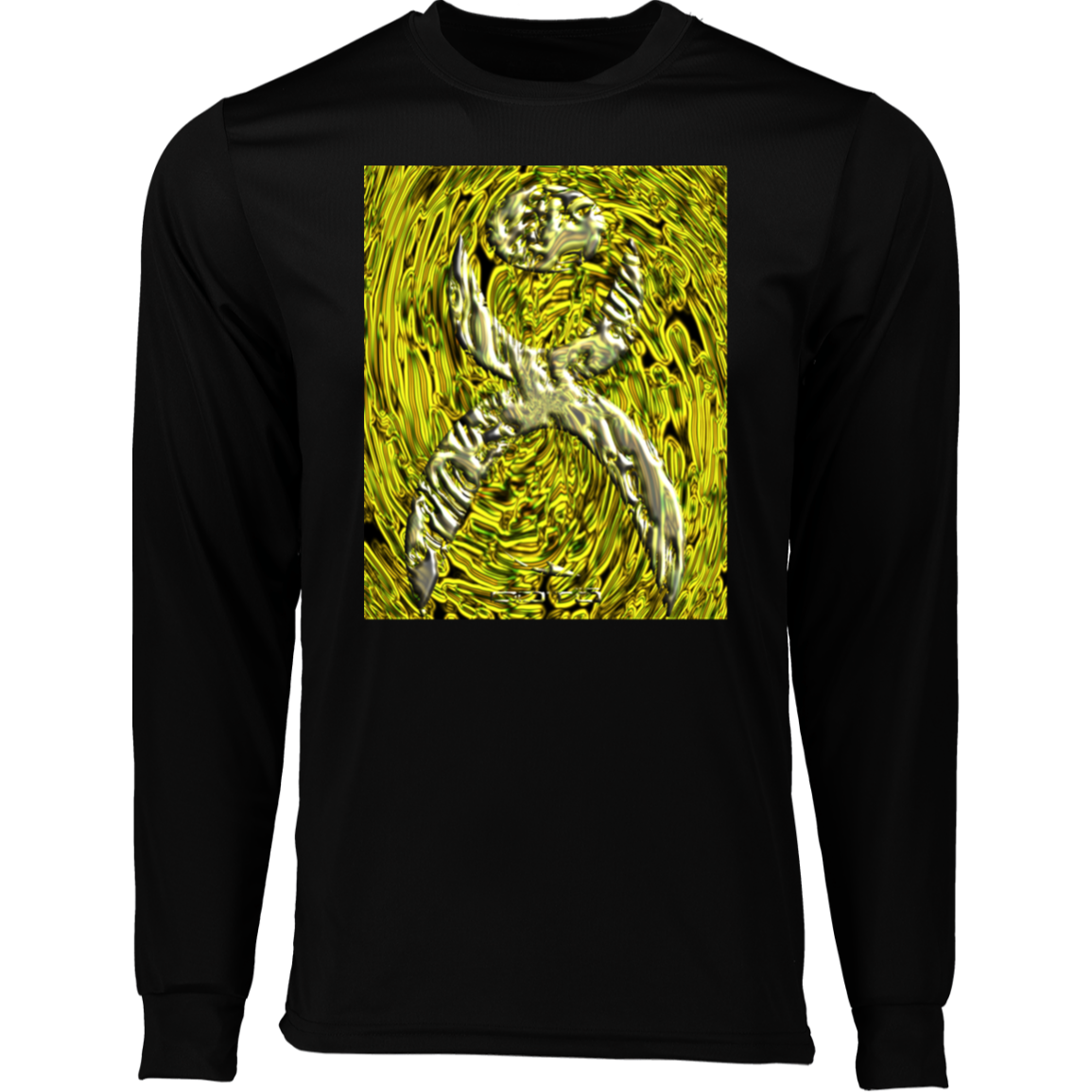 GLYPHIC EN YELLOWED MESS HALTED PHASE X 2 - W YMB 788 Long Sleeve Moisture-Wicking Tee - 4 COLORS -