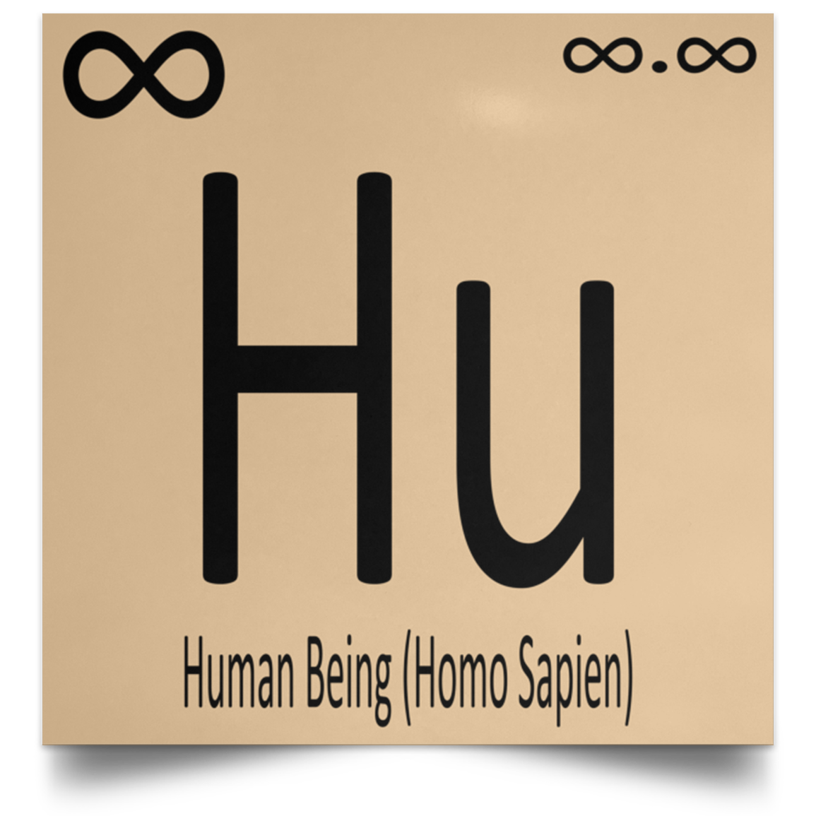 OOTO - The Human Element - (One Race Human) - POSSQE Satin Square Poster - 3 SIZES -