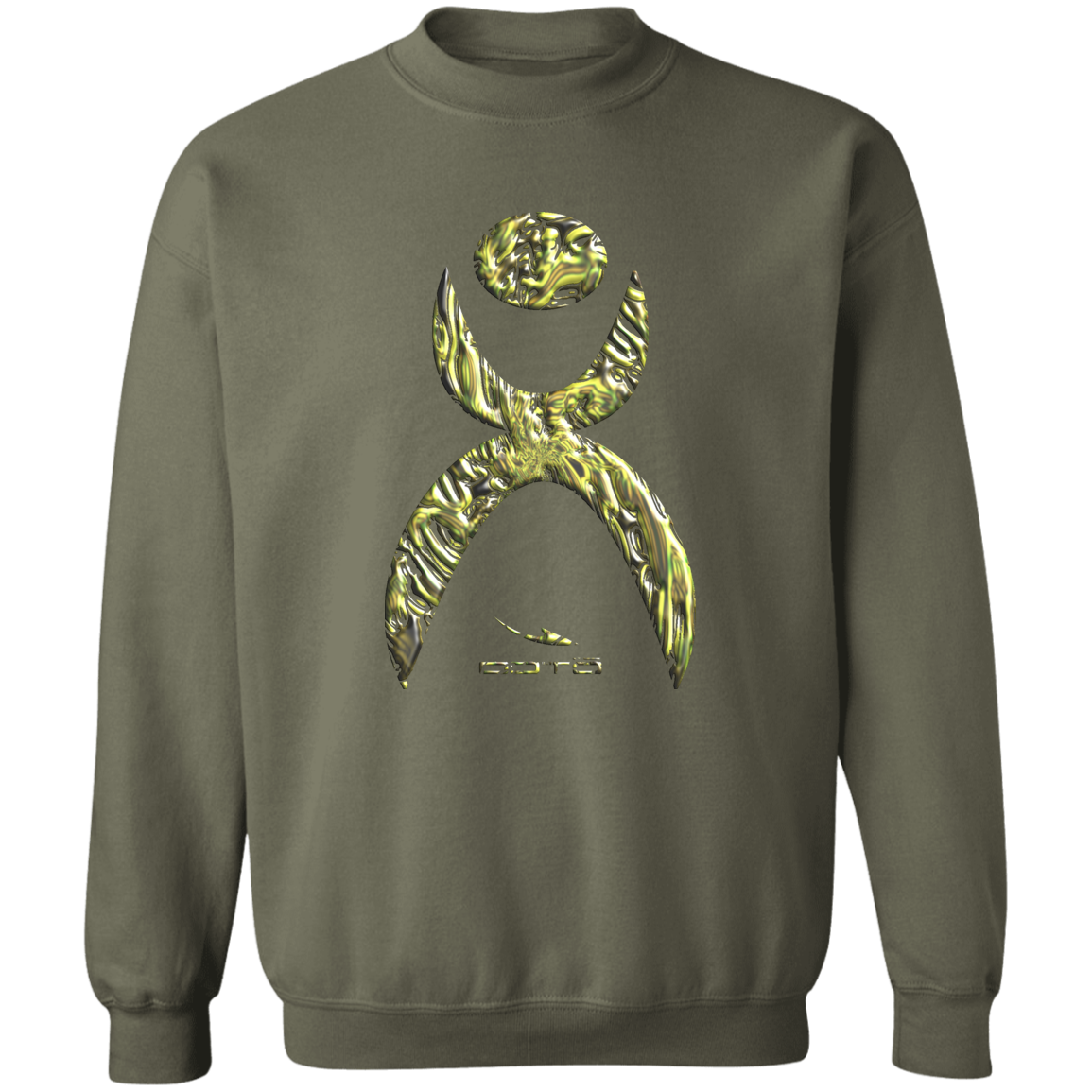 OOTO - GLYPHIC EN YELLOWED MESS HALTED PHASE - G180 Crewneck Pullover Sweatshirt - 4 COLORS -