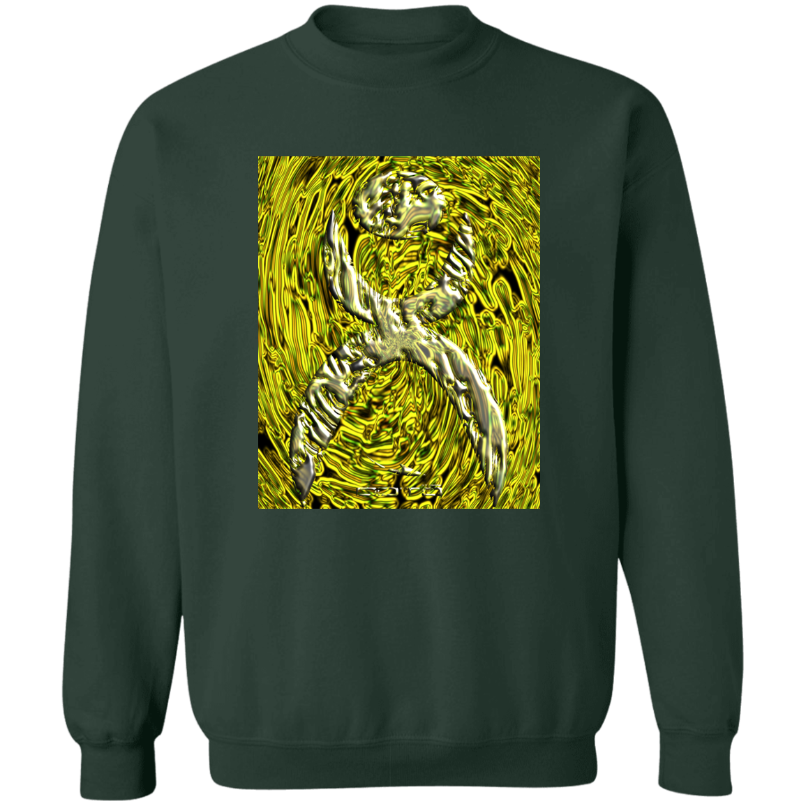 OOTO - GLYPHIC EN YELLOWED MESS HALTED PHASE X 2 - W YMB G180 Crewneck Pullover Sweatshirt - 4 COLORS -