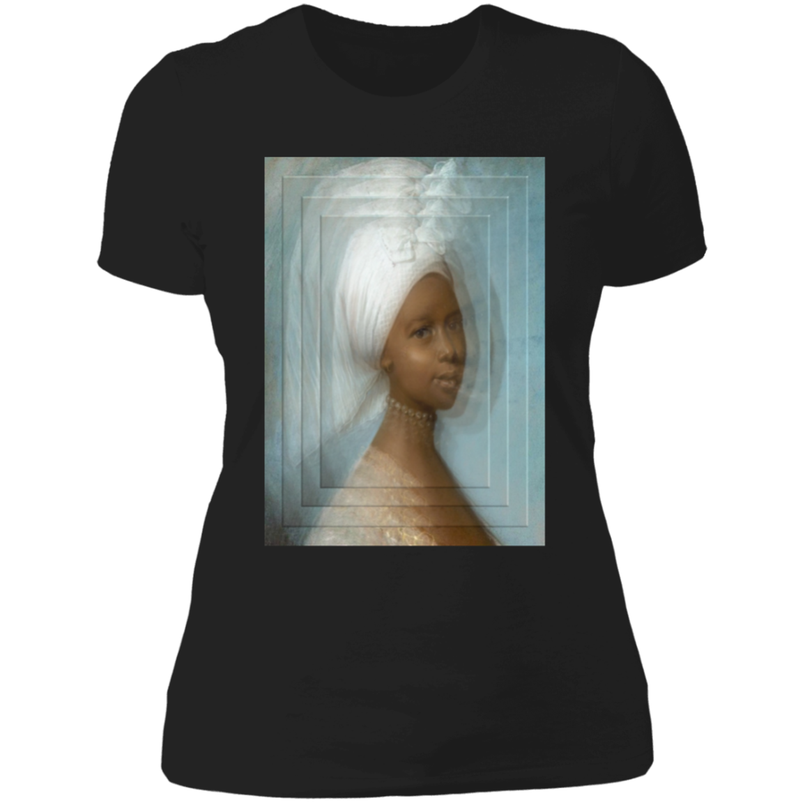 YOUNG SWISS WOMAN X ARTIST UNKOWN / CIRCA 1800 X OOTO - NL3900 Ladies' Boyfriend T-Shirt - 1 COLOR -