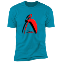 Thumbnail for BIG STEPPIN GLYPHIC AND SHADOW 3D EFFECT - NL3600 Premium Short Sleeve T-Shirt - 11 COLORS -